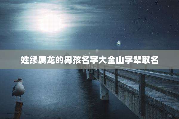姓缪属龙的男孩名字大全山字辈取名