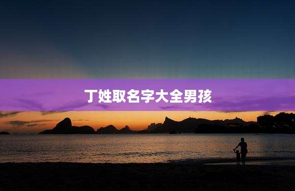 丁姓取名字大全男孩