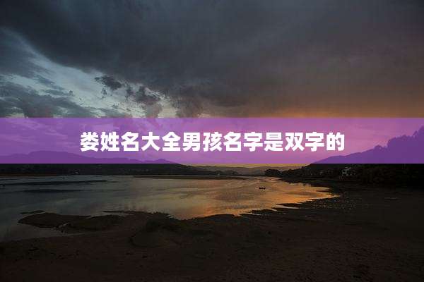 娄姓名大全男孩名字是双字的