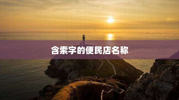 含索字的便民店名称