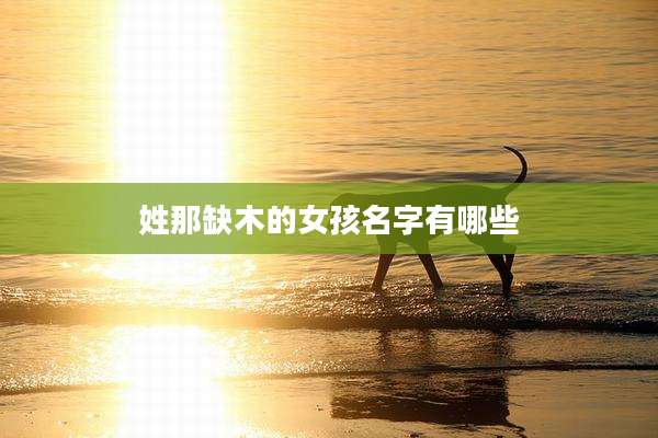 姓那缺木的女孩名字有哪些