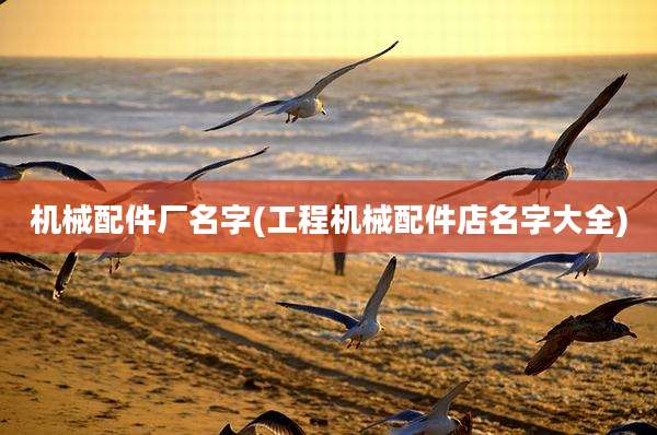 机械配件厂名字(工程机械配件店名字大全)