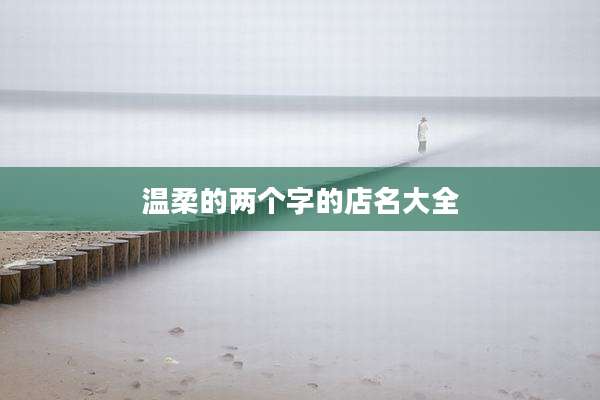 温柔的两个字的店名大全