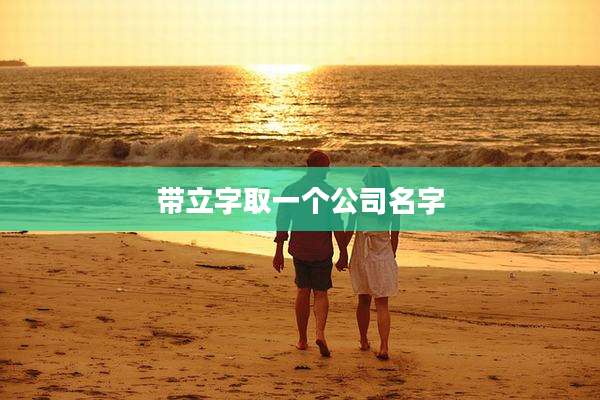 带立字取一个公司名字