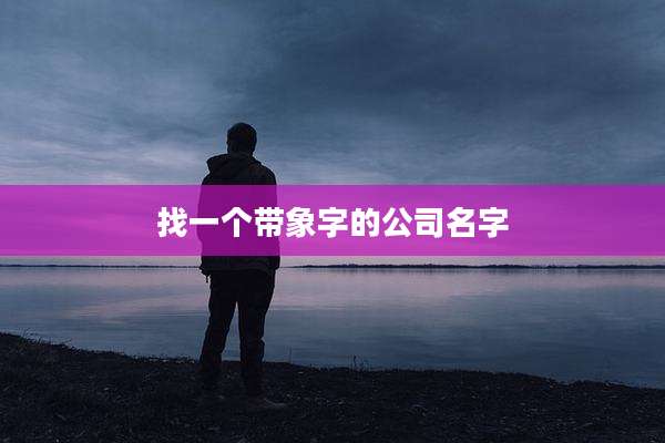 找一个带象字的公司名字