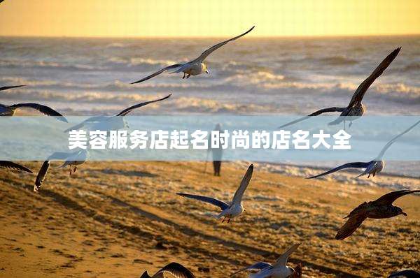 美容服务店起名时尚的店名大全