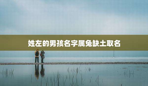 姓左的男孩名字属兔缺土取名