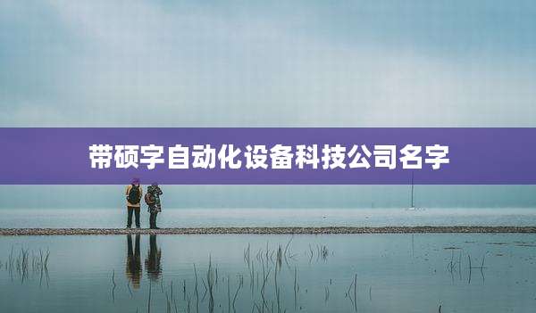 带硕字自动化设备科技公司名字