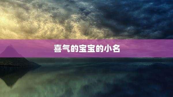 喜气的宝宝的小名