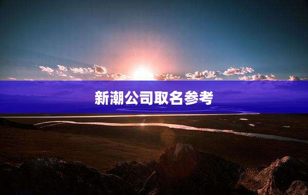 新潮公司取名参考