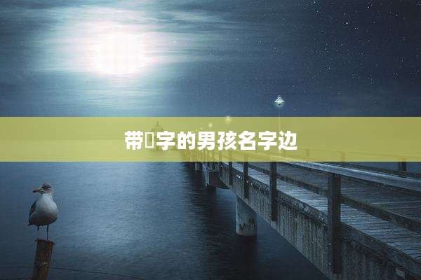 带莀字的男孩名字边