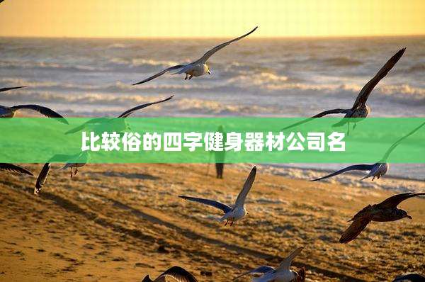 比较俗的四字健身器材公司名