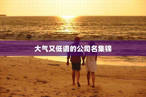 大气又低调的公司名集锦