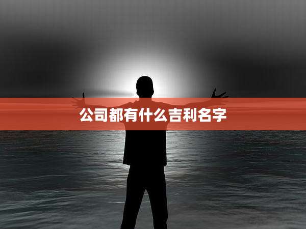 公司都有什么吉利名字