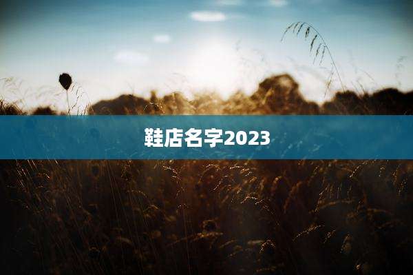 鞋店名字2023