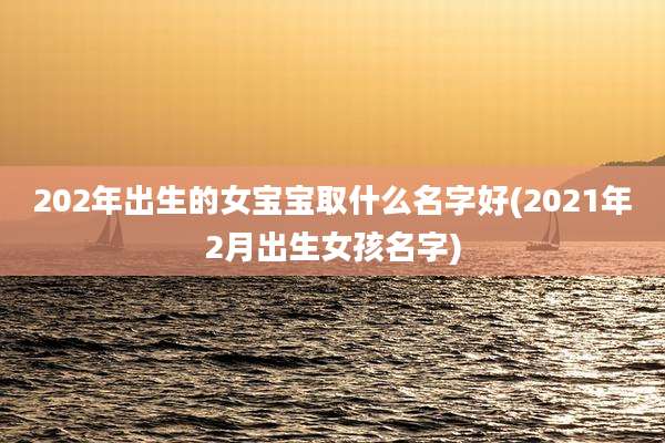 202年出生的女宝宝取什么名字好(2021年2月出生女孩名字)