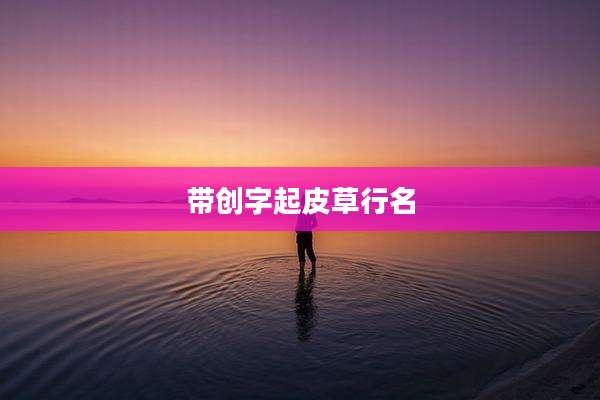 带创字起皮草行名