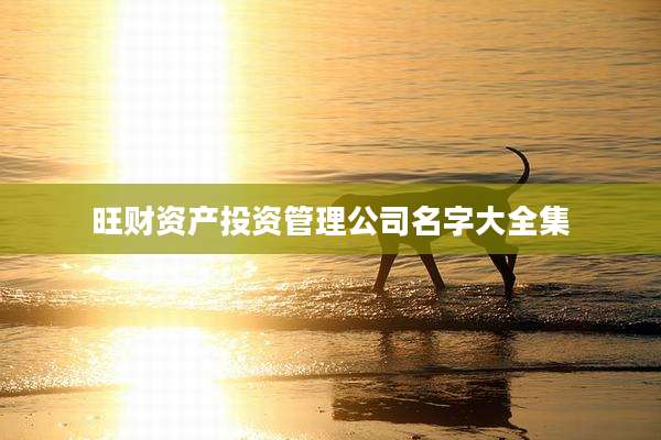 旺财资产投资管理公司名字大全集
