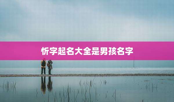 忻字起名大全是男孩名字