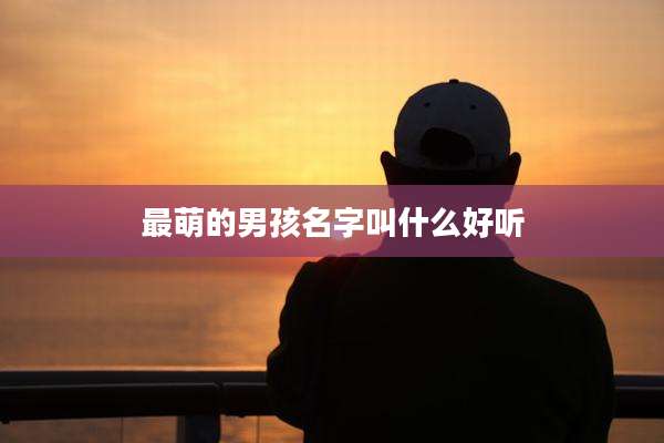 最萌的男孩名字叫什么好听