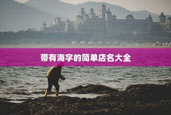 带有海字的简单店名大全