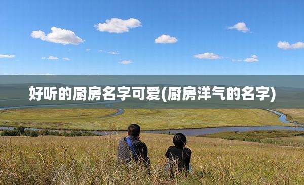 好听的厨房名字可爱(厨房洋气的名字)