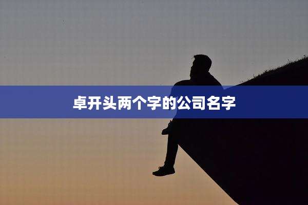 卓开头两个字的公司名字