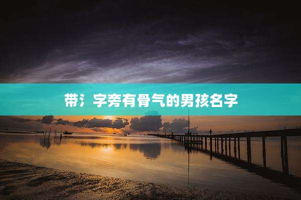 带氵字旁有骨气的男孩名字