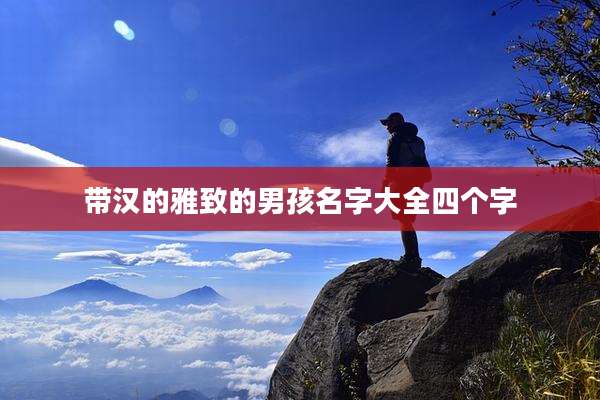 带汉的雅致的男孩名字大全四个字