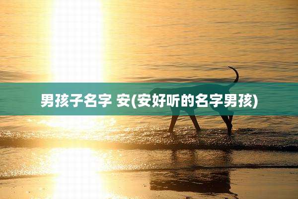 男孩子名字 安(安好听的名字男孩)