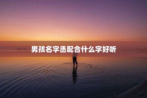 男孩名字丞配合什么字好听