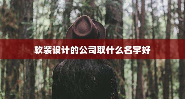 软装设计的公司取什么名字好