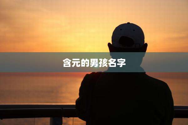 含元的男孩名字