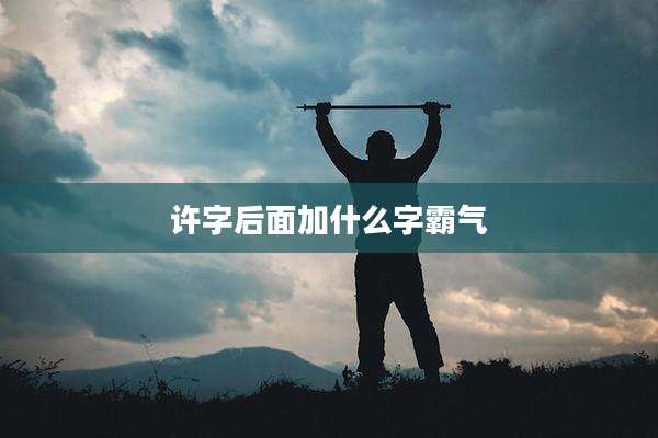 许字后面加什么字霸气