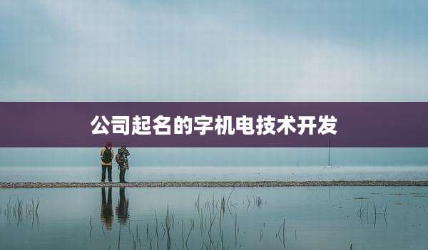 公司起名的字机电技术开发
