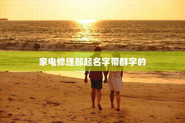 家电修理部起名字带群字的