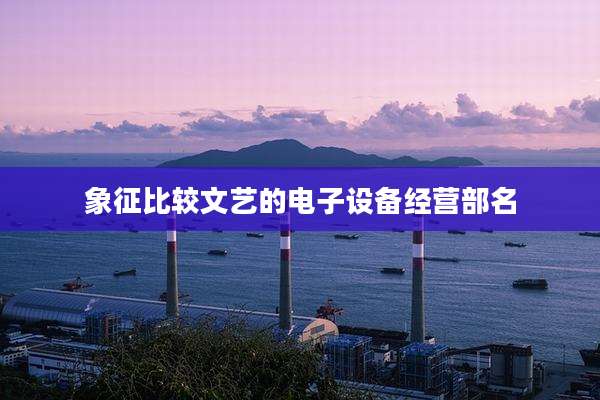 象征比较文艺的电子设备经营部名