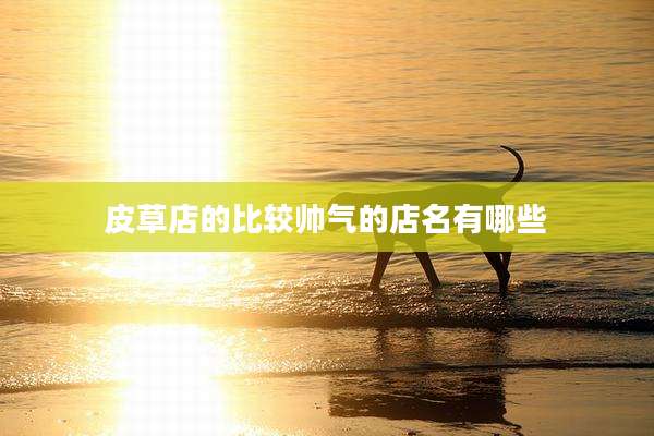 皮草店的比较帅气的店名有哪些