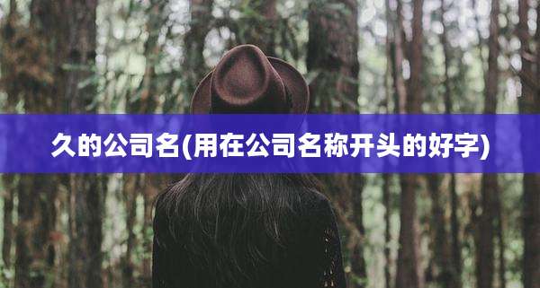 久的公司名(用在公司名称开头的好字)