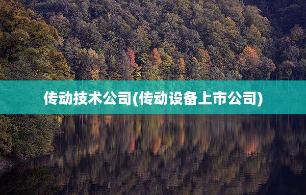 传动技术公司(传动设备上市公司)
