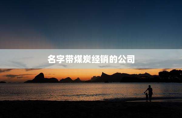 名字带煤炭经销的公司