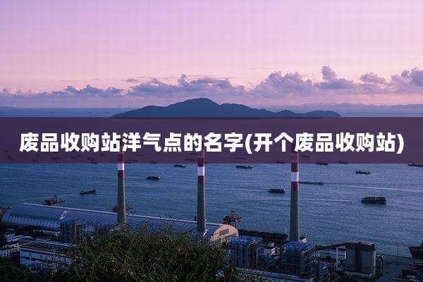 废品收购站洋气点的名字(开个废品收购站)