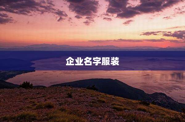 企业名字服装