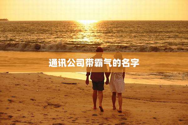 通讯公司带霸气的名字