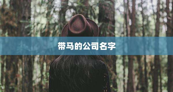 带马的公司名字