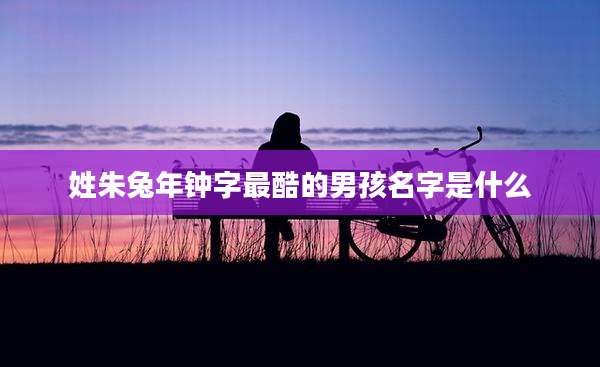 姓朱兔年钟字最酷的男孩名字是什么