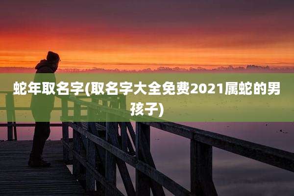 蛇年取名字(取名字大全免费2021属蛇的男孩子)