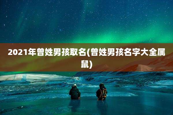 2021年曾姓男孩取名(曾姓男孩名字大全属鼠)
