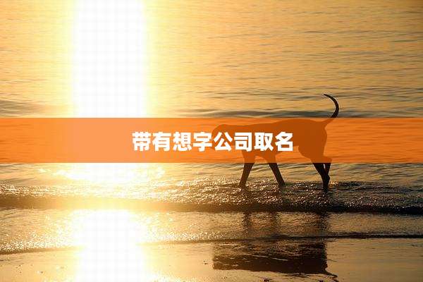 带有想字公司取名
