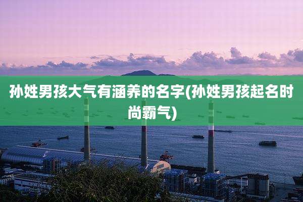 孙姓男孩大气有涵养的名字(孙姓男孩起名时尚霸气)